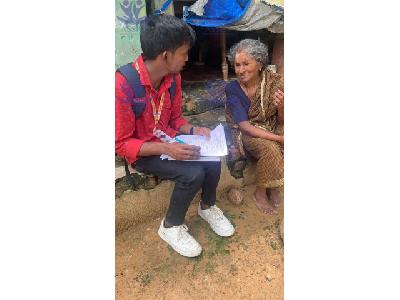 Misean cara's Livelihood and Nutrition Household Survey in Athivetti village at Tanjore