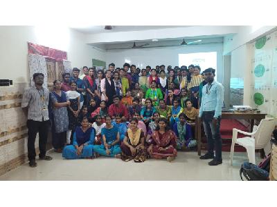 Orientation for social work students of Holy cross college on project activities