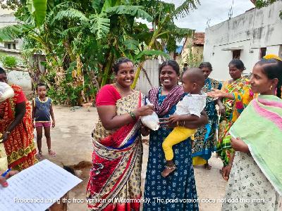 Nutrition food distribution in Manikandam 
