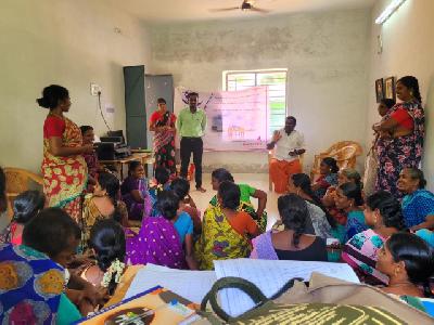  Athivetti Village SHG'S Leaders Livelihood Activities Related Meeting