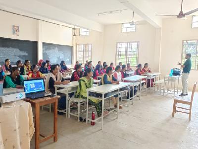  Be a conquer (awareness program) conducted in Auxilium college of arts and science for women's at Regunathapuram,  Pudukkottai District