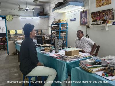Alundur Panchayat Office Visit to collect information for the Green Auditing Report. 
