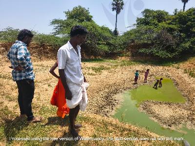 Field visit to Pallapatti to monitor the fish ponds and kitchen gardens 